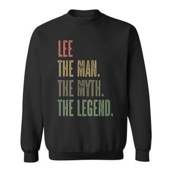 Lee The Man The Myth The Legend | Mens Boys Name Sweatshirt - Seseable