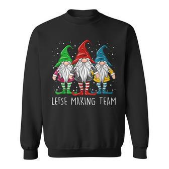 Lefse Rolling Team Christmas Baking Tomte Gnome Xmas Men Women Sweatshirt Graphic Print Unisex - Seseable