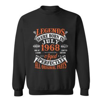 Legend 1968 Vintage 55Th Birthday Born In July 1968 Sweatshirt - Monsterry AU
