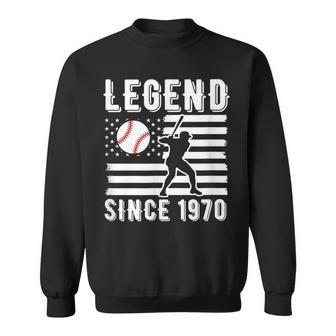 Legend Baseballspieler Seit 1970 Pitcher Strikeout Baseball Sweatshirt - Seseable