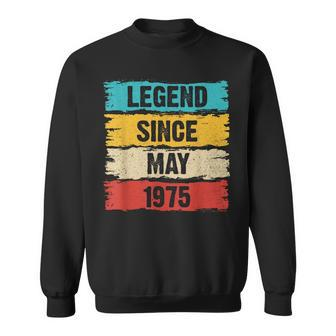 Legend Since May 1975 48 Years Old Gifts 48Th Birthday Gifts Sweatshirt | Mazezy
