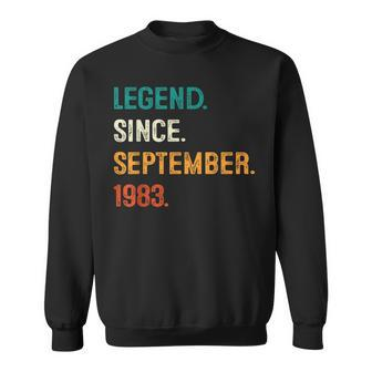 Legend Since September 1983 40Th Bday Gifts 40 Years Old Men Sweatshirt - Seseable