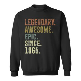 Legendary Awesome Epic Since Vintage 1965 57Th Birthday Sweatshirt - Seseable