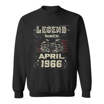 Legende Seit April 1966 Geboren Im April 1966 Sweatshirt - Seseable