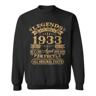 Legenden 1933 Jahrgang Sweatshirt, 90. Geburtstag Mann V2 - Seseable