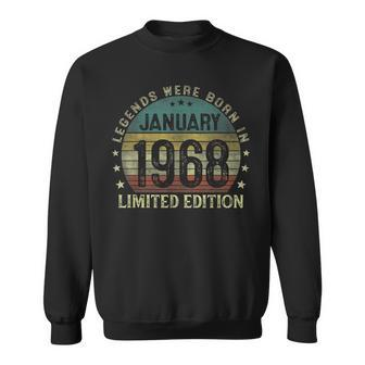 Legenden Januar 1968 Sweatshirt, 55. Geburtstag Mann Design - Seseable