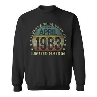 Legenden Wurden Im April 1983 Geschenk 40 Geburtstag Mann V10 Sweatshirt - Seseable
