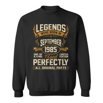 Legends Were Born In September 1985 Sweatshirt - Seseable