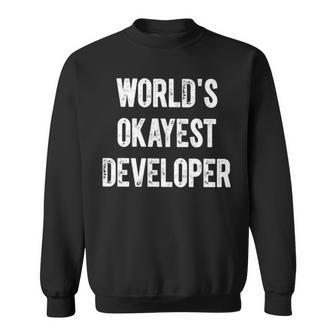 Lente Game Dev World Okayest Developer T Sweatshirt | Mazezy UK