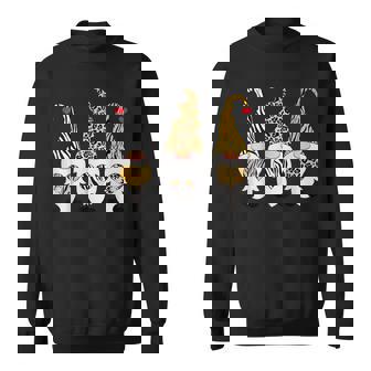 Leopard Cheetah Zebra Print Gnomes Valentines Day Men Women Sweatshirt Graphic Print Unisex - Thegiftio