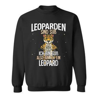 Leoparden Sind Süß Leopard Sweatshirt - Seseable