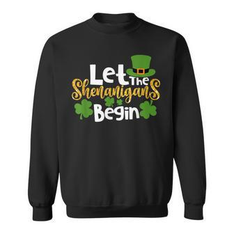 Let The Shenanigans Begin Irish St Patricks Day Costume Sweatshirt - Thegiftio