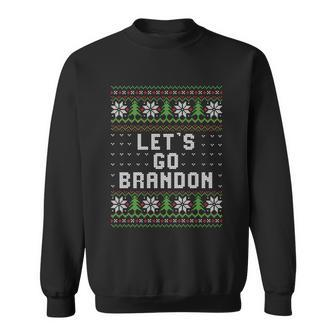 Lets Go Brandon Ugly Christmas Sweater Funny Gift Sweatshirt - Monsterry UK