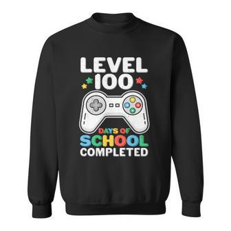 Level 100 Days Of School Completed Gamer Sweatshirt - Monsterry DE