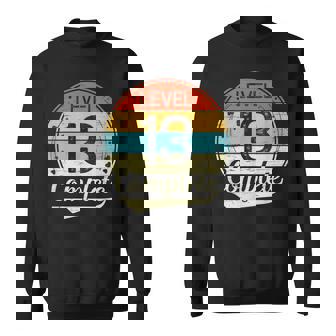 Level 13 Complete Retro 13Th Wedding Anniversary Sweatshirt | Mazezy