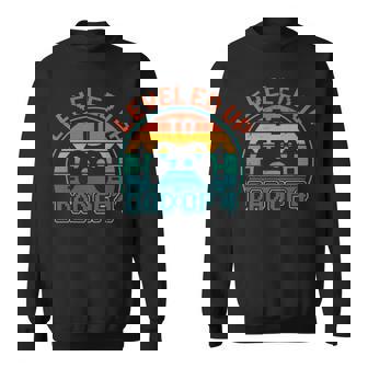 Leveled Up To Dad Of 4 Funny Gaming Daddy Again Vintage Sweatshirt - Seseable