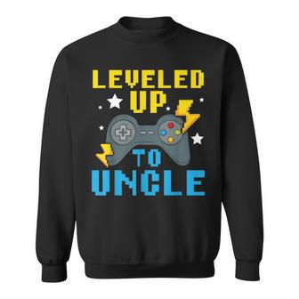 Leveled Up To Uncle Proud Uncle Best Uncle Ever Gamer Gift For Mens Sweatshirt - Seseable