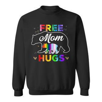 Lgbtq Pride Mama Bear Free Mom Hugs V2 Men Women Sweatshirt Graphic Print Unisex - Thegiftio UK