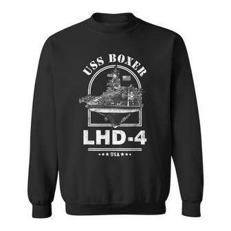 Lhd4 Uss Boxer Sweatshirt | Mazezy