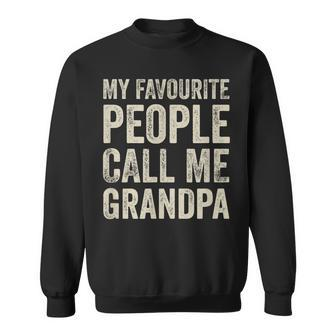 Lieblingsmensch Opa Sweatshirt, My Favourite People Call Me Grandpa - Seseable