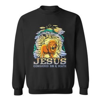 Lion Animal Christian Religion Sweatshirt - Seseable