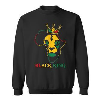 Lion Black King African American Black History Month Pride Sweatshirt - Seseable