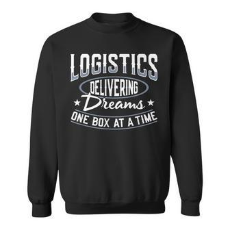 Logistics Manager Delivering Logistician Logistics Officer Sweatshirt | Mazezy