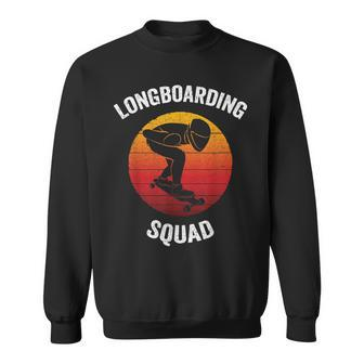 Longboarding Squad | Vintage Longboard Gift Sweatshirt | Mazezy