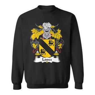 Lopez Coat Of Arms Family Crest Sweatshirt - Seseable