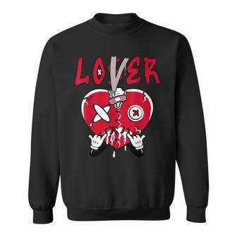 Loser Lover Drip Heart Foamposite White Black Matching Sweatshirt | Mazezy