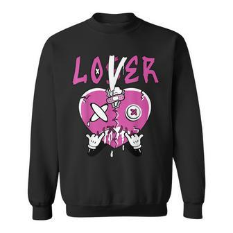 Loser Lover Drip Heart Gs Active Fuchsia Matching Sweatshirt | Mazezy