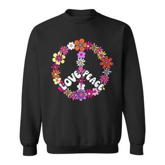 Love Peace Peace Sign 60S Retro Peace Sweatshirt - Seseable