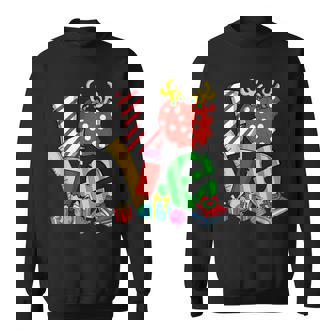 Love Teacher Math Christmas Teacher Life Matching Pajamas V2 Men Women Sweatshirt Graphic Print Unisex - Thegiftio