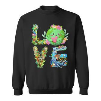 Love World Earth Day Planet Anniversary Earth Day Everyday Sweatshirt | Mazezy