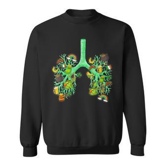 Lungs Respiratory Therapist St Patricks Day Irish Shamrock V4 Sweatshirt - Seseable