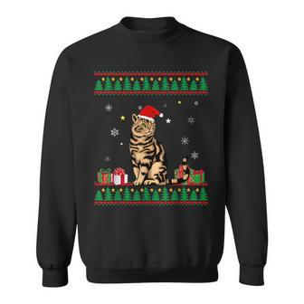 Lustige Katzenliebhaber Süße Katze Weihnachts Sweatshirt - Seseable