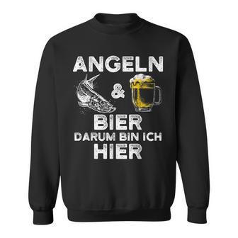 Lustiges Angler Angeln Und Bier Für Fischer Sweatshirt - Seseable