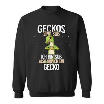 Lustiges Gecko Sweatshirt mit Geckos sind süß Spruch, Niedliche Tierliebhaber Tee - Seseable