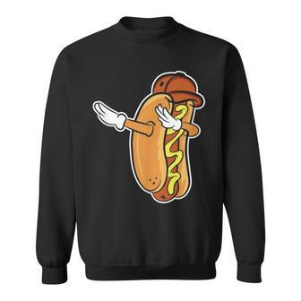 Lustiges Hot Dog Dabbing Sweatshirt, Tanzendes Würstchen Design - Seseable