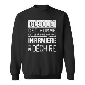 Lustiges Sweatshirt Désolé, cet homme est déjà pris für Krankenpfleger-Partner - Seseable