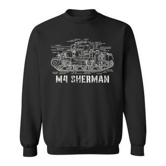 M4 Sherman Wwii Army Tank Military Sweatshirt | Mazezy