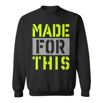 Made For This Athletic Neon Green Graphic Sweatshirt - Seseable