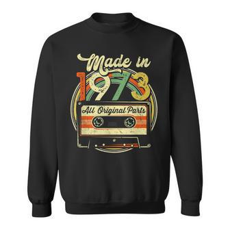 Made In 1973 48Th Birthday Gifts Cassette Tape Vintage  Sweatshirt