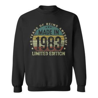 Made In 1983 40 Years Old 40Th Birthday Gifts For Men Sweatshirt - Seseable