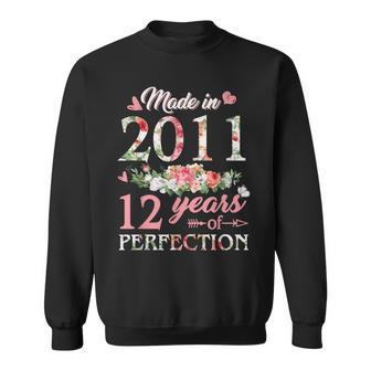 Made In 2011 12 Year Old 12Th Birthday Gift For Girl Women Sweatshirt - Thegiftio UK