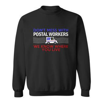 Mail Carrier Mailman Postal Worker Post Office Gift V2 Men Women Sweatshirt Graphic Print Unisex - Thegiftio UK