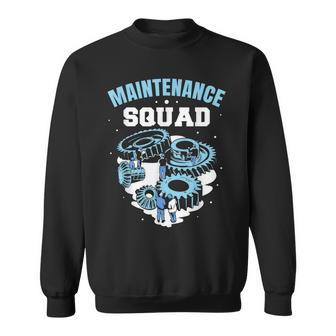 Maintenance Squad Men Worker Maintenance Man Technician Sweatshirt - Seseable
