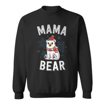 Mama Bear Family Christmas Polar Bear Holiday Xmas Men Women Sweatshirt Graphic Print Unisex - Seseable