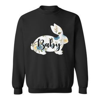 Mama Bunny Baby Bunny Floral Easter Day Pregnancy Pregnant Sweatshirt | Mazezy