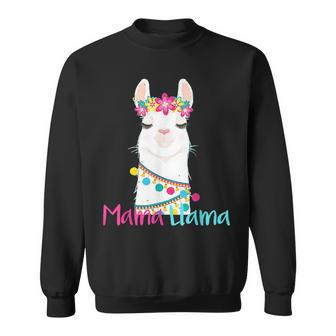 Mama Llama Funny Mothers Day Women Mom Birthday Sweatshirt | Mazezy
